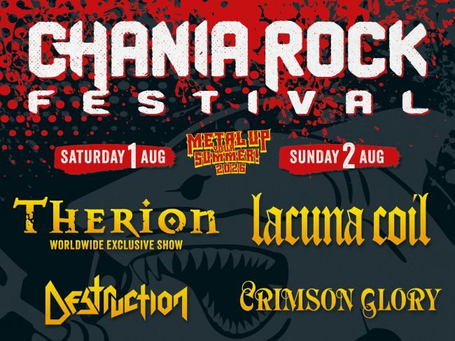 Therion, Lacuna Coil και τα υπόλοιπα συγκροτήματα του Chania Rock Festival 2026 στα Χανιά.