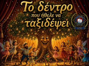 Αφίσα της θεατρικής παράστασης «Το Δέντρο που ήθελε να ταξιδέψει» στην Κίσσαμο